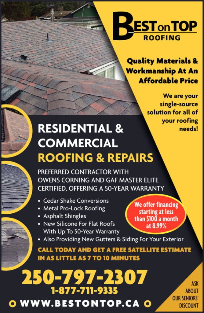 Best On Top Roofing Ad - Best on Top Roofing Nanaimo